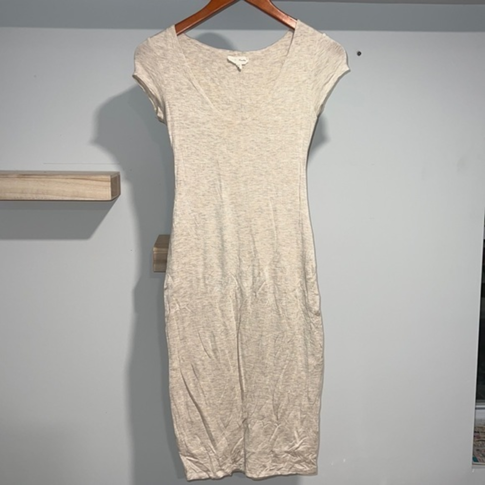 bodycon‎ maxi dress cream oatmeal color